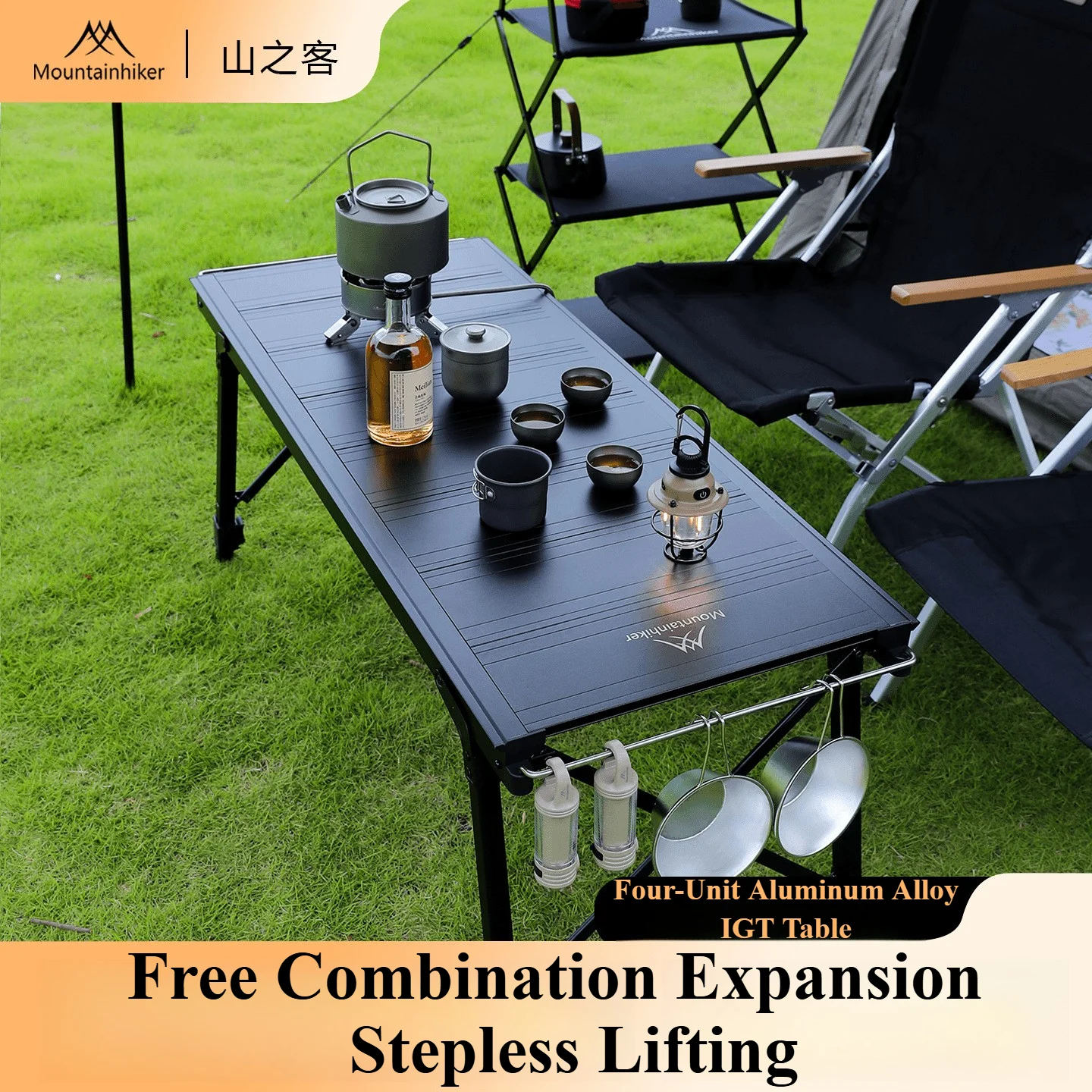 Outdoor Furniture Usa - Mountainhiker campeggio pieghevole ascensore rimovibile multi