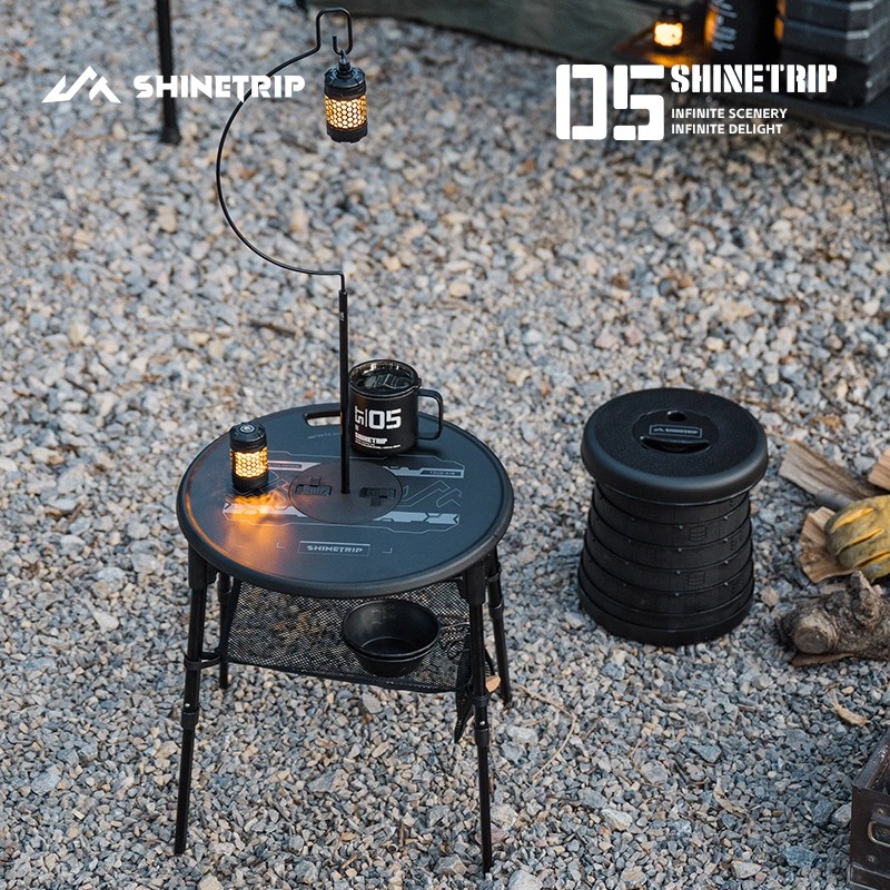Outdoor Furniture Usa - Tavolo Pieghevole ShineTrip per Esterni, Portatile